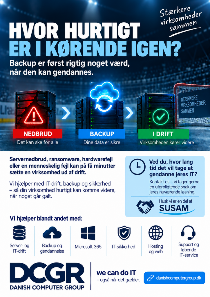 Backup og gendannelse – hvor hurtigt er I kørende igen?